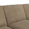 Ecksofa Stormy - 2,5-Sitzer mit Longchair rechts, Stoff, Rauchbraun