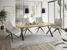 Stuhl MAUREEN - drehbar, Stoff, Creme