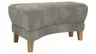 Hocker Stamford - gebogen, Links, LB ca. 89x65 cm, Stoff, Anthrazit