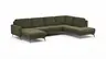 Wohnlandschaft Enna - Longchair links, 2,5-Sitzer, Ecke rechts, Stoff, Olive