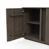 Mediaboard Saratoga - Buche massiv, silbergrau geölt