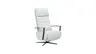 TV-Sessel Lima - Größe M, Relaxfunktion, Leder, Eisblau