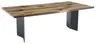 Esstisch Nera - LB ca. 220 x 110 cm, Asteiche massiv, Epoxy, Grau