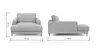 Longseat Janne - Stoff, Grau