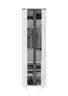 Garderobenschrank - B ca. 60 cm, Weiß, Weiß Hochglanz, Anthrazit