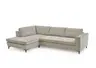 Ecksofa - Ecke links mit 3-Sitzer, Stoff, Sand