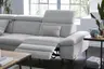 Ecksofa Felipa - Ecke links mit 2,5-Sitzer inkl. Relaxfunktion (motorisch) und Kopfteil verstellbar, Stoff, Natur