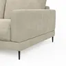 Ecksofa Janne - Ecke links, 2-Sitzer, Feincord, Sand