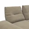 Sofa Lucero - 2,5-Sitzer, Leder, Taupe