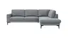 Ecksofa Oviedo - Ecke links mit 2,5-Sitzer, Stoff, Grau