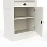 Bücherschrank Louisiana - teilmassiv, Weiß