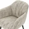 Sessel Sevano - Leder, Offwhite