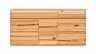 Sideboard Hillsboro - inkl. Beleuchtung, Buche/Kernbuche natur, geölt