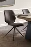 Stuhl Penthouse comfy - Drebhar, Kunstleder, Dunkelbraun, Stoff, Pistazie