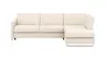 Ecksofa Nuoro - 2-Sitzer mit Longchair rechts inkl. Schlaffunktion und Bettkasten, Stoff, Beige