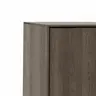 Vitrine Saratoga - rechts, Buche massiv, silbergrau geölt