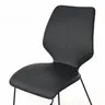 Stuhl Penthouse - Leder, Schwarz, Kufen, Anthrazit