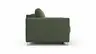 Sofa Nuoro - 2,5-Sitzer inkl. Schlaffunktion, Armlehne mit Kufe, Stoff, Olivgrün