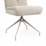 Stuhl Evania - Dreh und Relax-Funktion, hoher Rücken, Stoff, Ecru