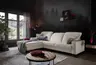 Ecksofa - CALM FLEX 2.0, Longchair links mit 3-Sitzer, Kopfteil verstellbar, Stoff, Weiß