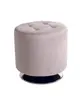 Hocker - drehbar, Samt, Kaschmir