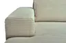Ecksofa - 2-Sitzer, Ecke rechts inkl. Schlaffunktion und Bettkasten, Stoff, Creme