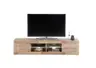TV-Lowboard - mit Beleuchtung, B ca. 181 cm, Montana Eiche Nachbildung
