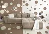 Megasofa JANNI - 3-Sitzer, Stoff, Taupe