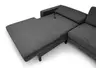 Ecksofa CALM MOVE 2.0 - Longchair links mit 2,5-Sitzer, Schlaffunktion, Feincord, Anthrazit