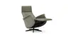 Sessel Girona - Relaxfunktion (motorisch), Leder, Moos