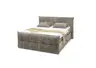 Boxspringbett- Liegefläche ca. 180x200 cm, Stoff, Taupe