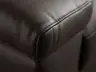 Ecksofa Enna - 3-Sitzer mit Ecke rechts, Leder Mocca