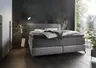 Boxspringbett Alpin - Liegefläche ca. 180x200 cm, Stoff, Grau