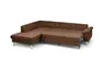 Ecksofa COOL - Ecke links mit 2,5-Sitzer, Querschläfer, Stoff, Rost