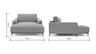 Longseat Solero 2.0 - Stoff, Hellgrau