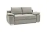 Schlafsofa EMIEL - 2-Sitzer inkl. Schlaffunktion und Bettkasten, Stoff, Taupe