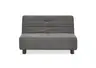  Faltsofa Easy - 2-Sitzer ohne Armlehne, ca. 140 cm inkl. Schlaffunktion, Stoff,  Dunkelgrau