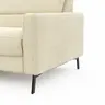 Ecksofa Valera - Ecke mit 3-Sitzer rechts inkl. Rückenlehne verstellbar und Relaxfunktion motorisch, Stoff, Natur