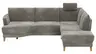 Sofa Stamford - inkl. Armlehne verstellbar und Kopfstütze, 3,5-Sitzer, Bogen links mit Ecksofa 2-sitzig und Abschlusshocker Rechts, Stoff, Anthrazit
