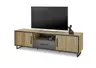 TV-Board- Eiche Dekor, Schwarz