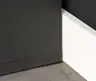 Schreibtisch FJODOR - mit Beleuchtung, Schwarz matt