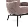 Sessel Matina - Größe L, Velour, Mauve