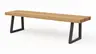 Holzbank Clifton - Breite ca. 180cm, Zerreiche massiv, natur
