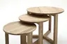 Couchtisch - 3-er Set, Asteiche massiv