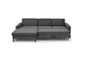 Ecksofa CALM MOVE 2.0 - Longchair links mit 2,5-Sitzer, Schlaffunktion, Feincord, Anthrazit