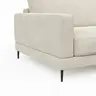 Ecksofa Janne - 1,5-Sitzer, Longchair rechts, Cord, Offwhite