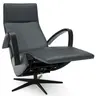 Relaxsessel Girona - Relaxfunktion (motorisch), Leder, Graphit