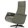Sessel Girona - Relaxfunktion (motorisch), Leder, Moos