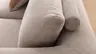 Ecksofa Stormy - Longchair links mit 2,5-Sitzer, Stoff, Graubeige