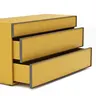 Kommode Loretto - BHT ca. 135x70x53 cm, Lack matt, Safrangelb
